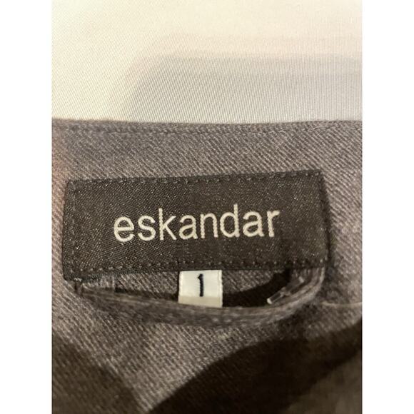 Eskandar Wool Cashmere Coat Oversized Jacket Button Front Boxy Pockets NEW $3895 - Picture 3 of 7